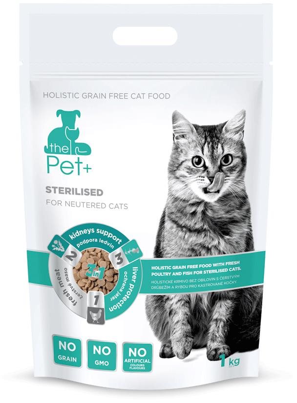 ThePet+ 3 in 1 Cat Sterilised 1 kg Granule pre mačky