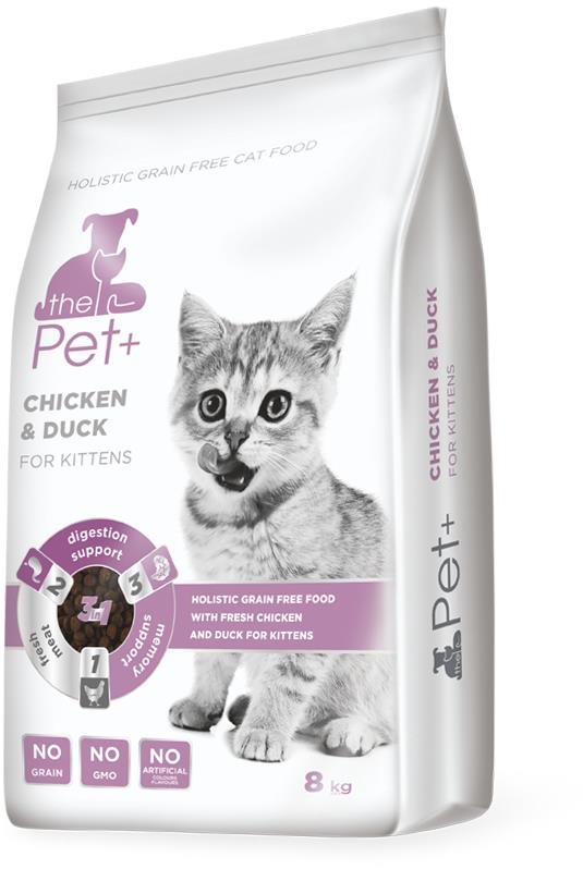 ThePet+ 3in1 Cat Kitten Chicken & Duck 8 kg Granule pre mačiatka