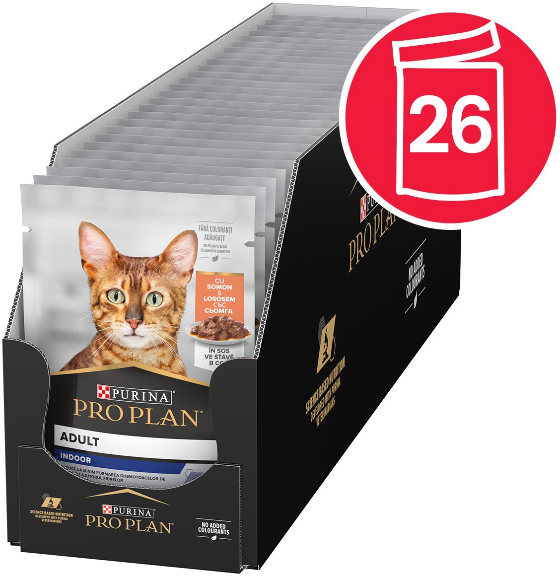 Pro Plan Cat Housecat s lososom 26× 85 g Kapsička pre mačky