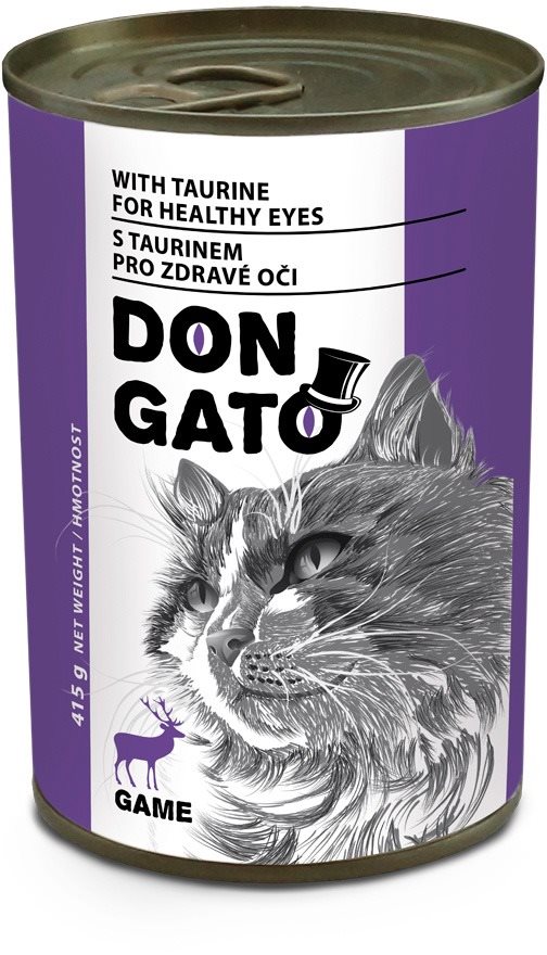 Don Gato Konzerva pre mačky so zverinou 415 g Konzerva pre mačky