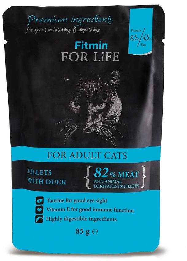 Fitmin For Life Kačacia kapsička pre mačky 85 g Kapsička pre mačky