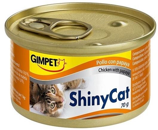 GimCat Shiny Cat kura papája 2× 70 g Vanička pre mačky