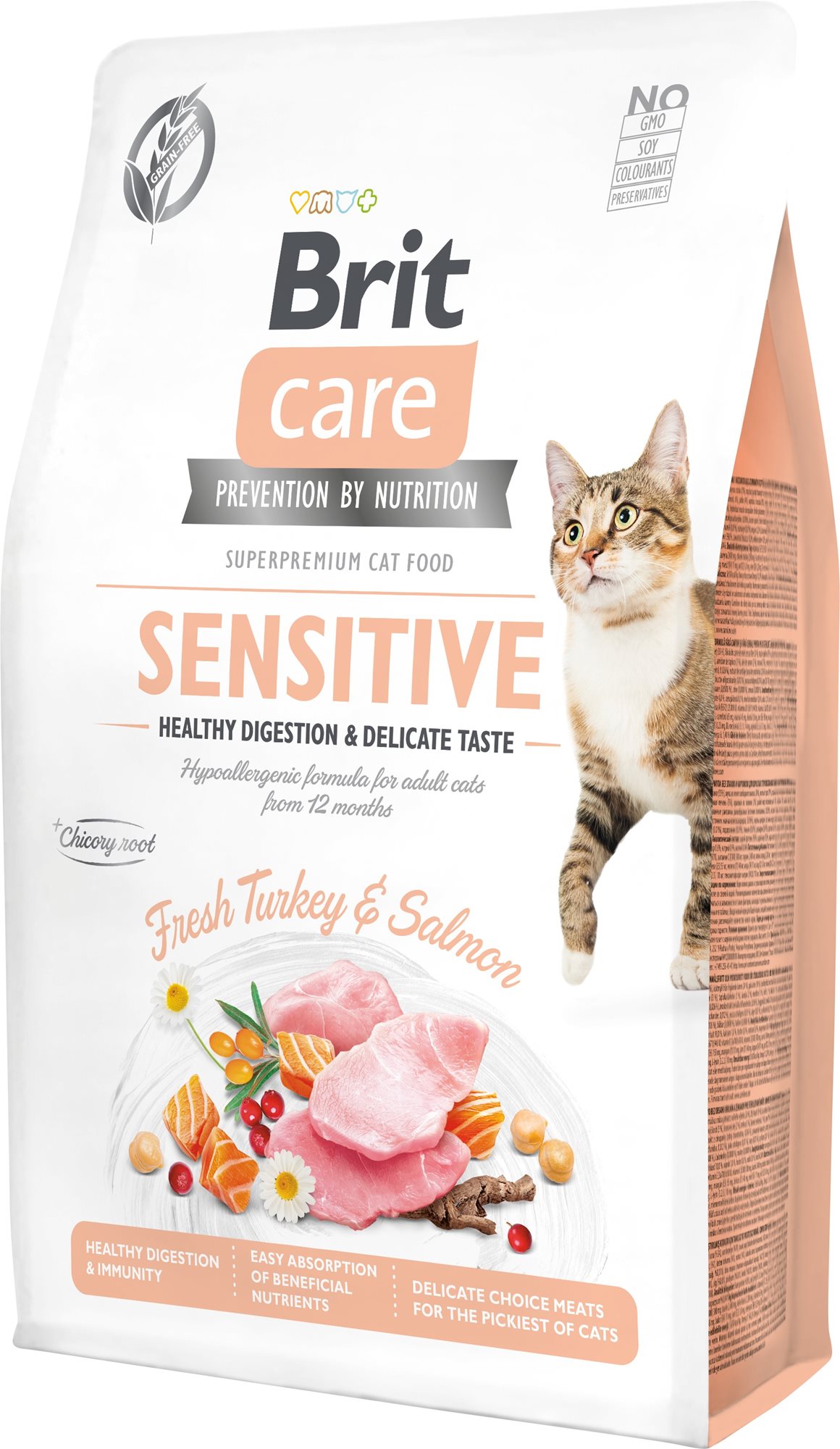 Brit Care Cat Grain-Free Sensitive Healthy Digestion & Delicate...