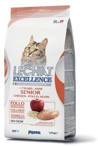 Monge Lechat Excellence Senior Chicken superprémiové krmivo 1,5 kg...