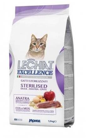 Monge Lechat Excellence Sterilized kačacie superprémiové krmivo 1,5...