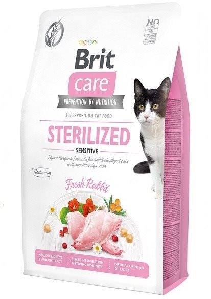 Brit Care Cat Grain-Free Sterilized Sensitive, 2 kg Granule pre mačky
