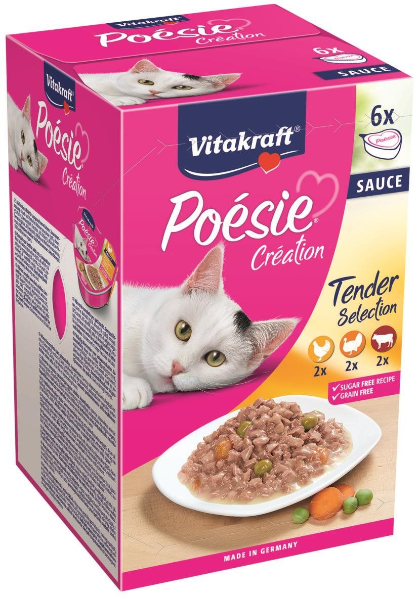 Vitakraft Cat mokré krmivo Poésie Création Multipack v omáčke 6× 85...