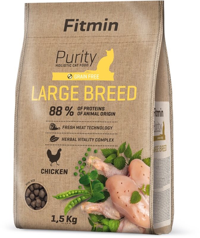 Fitmin Purity Cat Large Breed pre veľké plemená mačiek 1,5 kg...