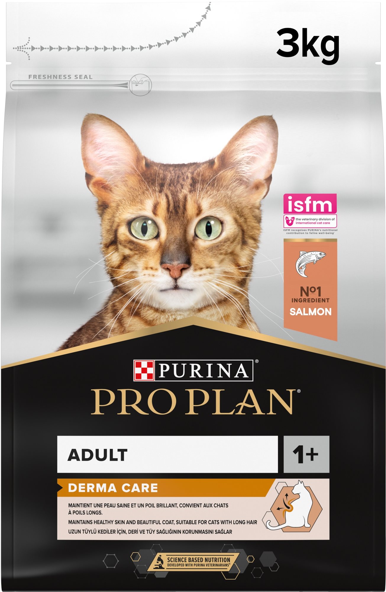 Pro Plan Cat Derma care  s lososom 3 kg Granule pre mačky