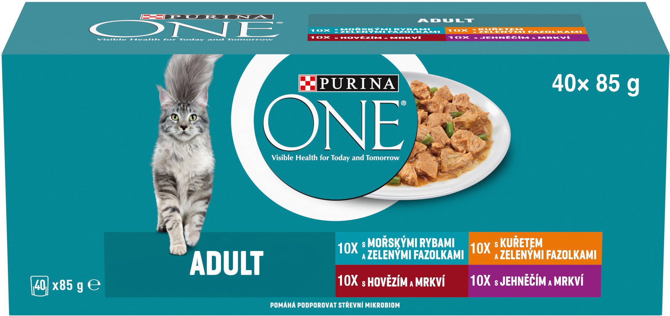 Purina ONE minifiletky s jahňacím, morskými rybami, kuraťom,...