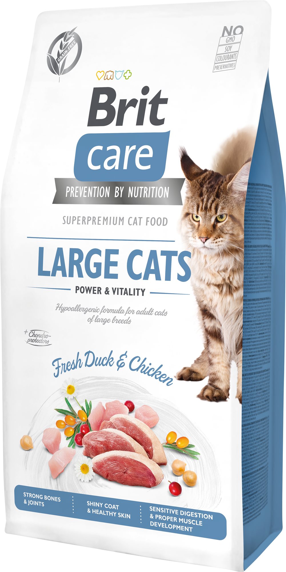 Brit Care Cat Grain-Free Large cats Power & Vitality, 7 kg Granule...