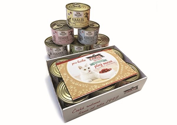 Sokol Mix balenie Sense cat, hovädzie 6×  200 g Konzerva pre mačky