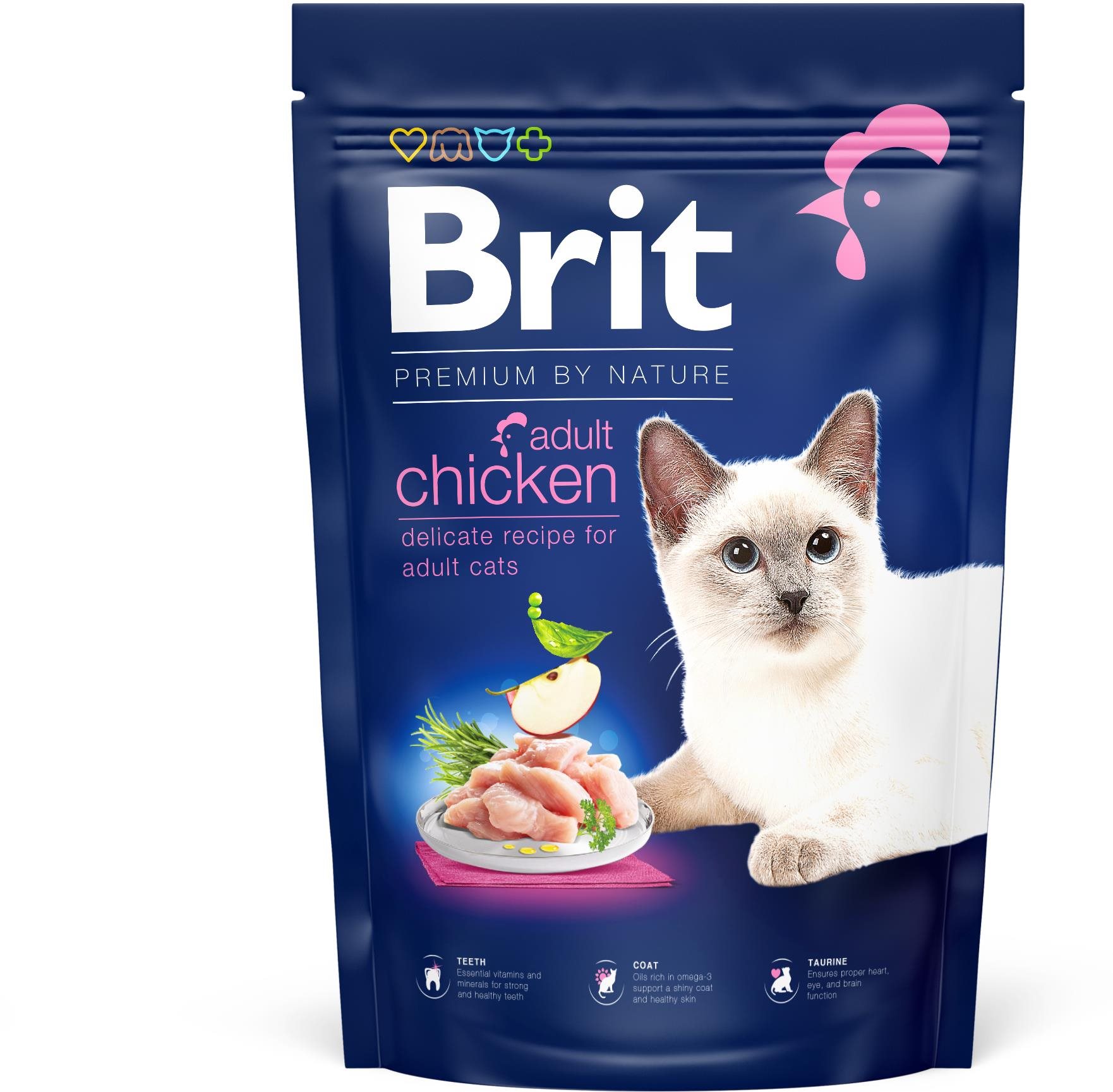 Brit Premium by Nature Cat Adult Chicken 1,5 kg Granule pre mačky