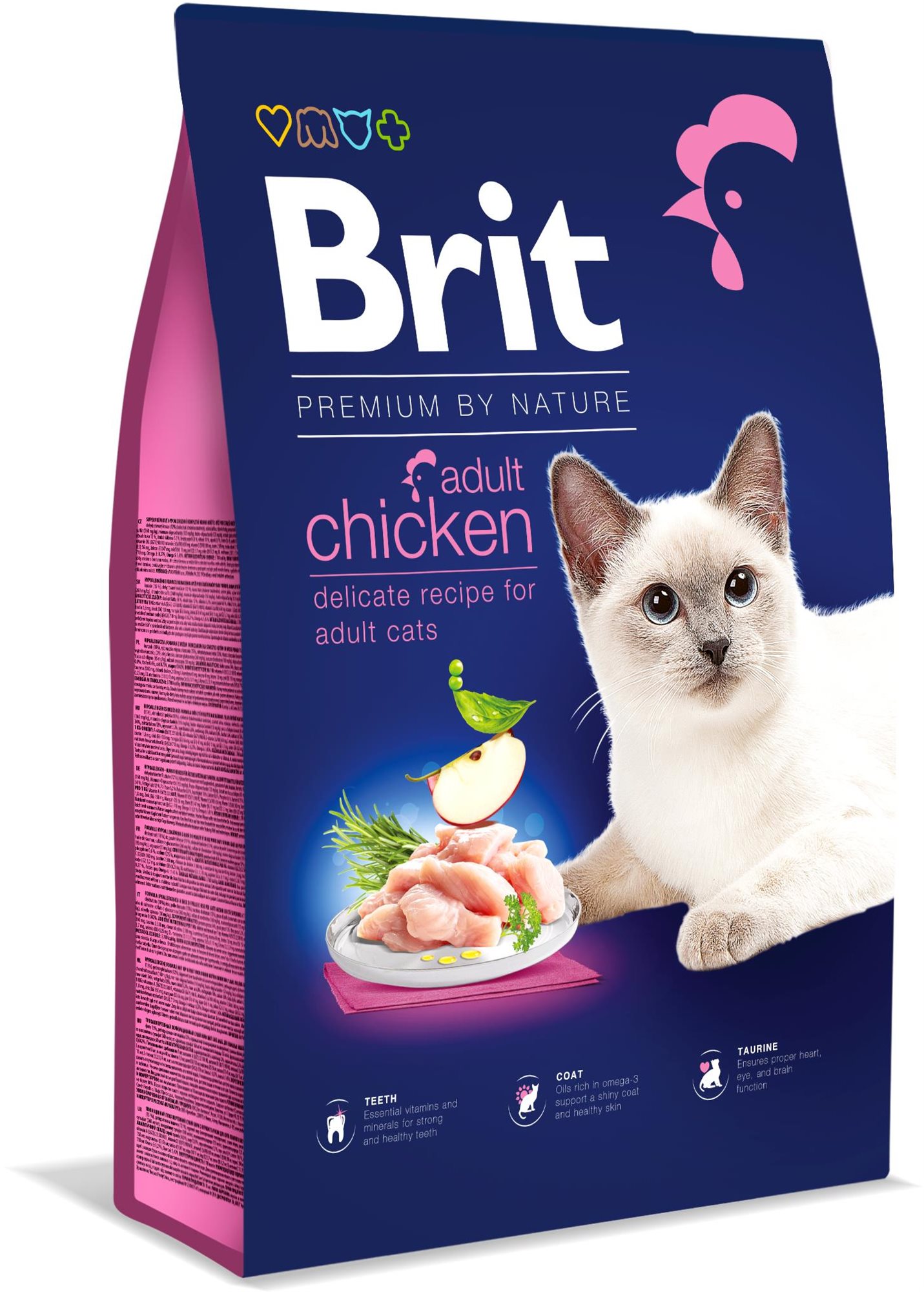 Brit Premium by Nature Cat Adult Chicken 8 kg Granule pre mačky
