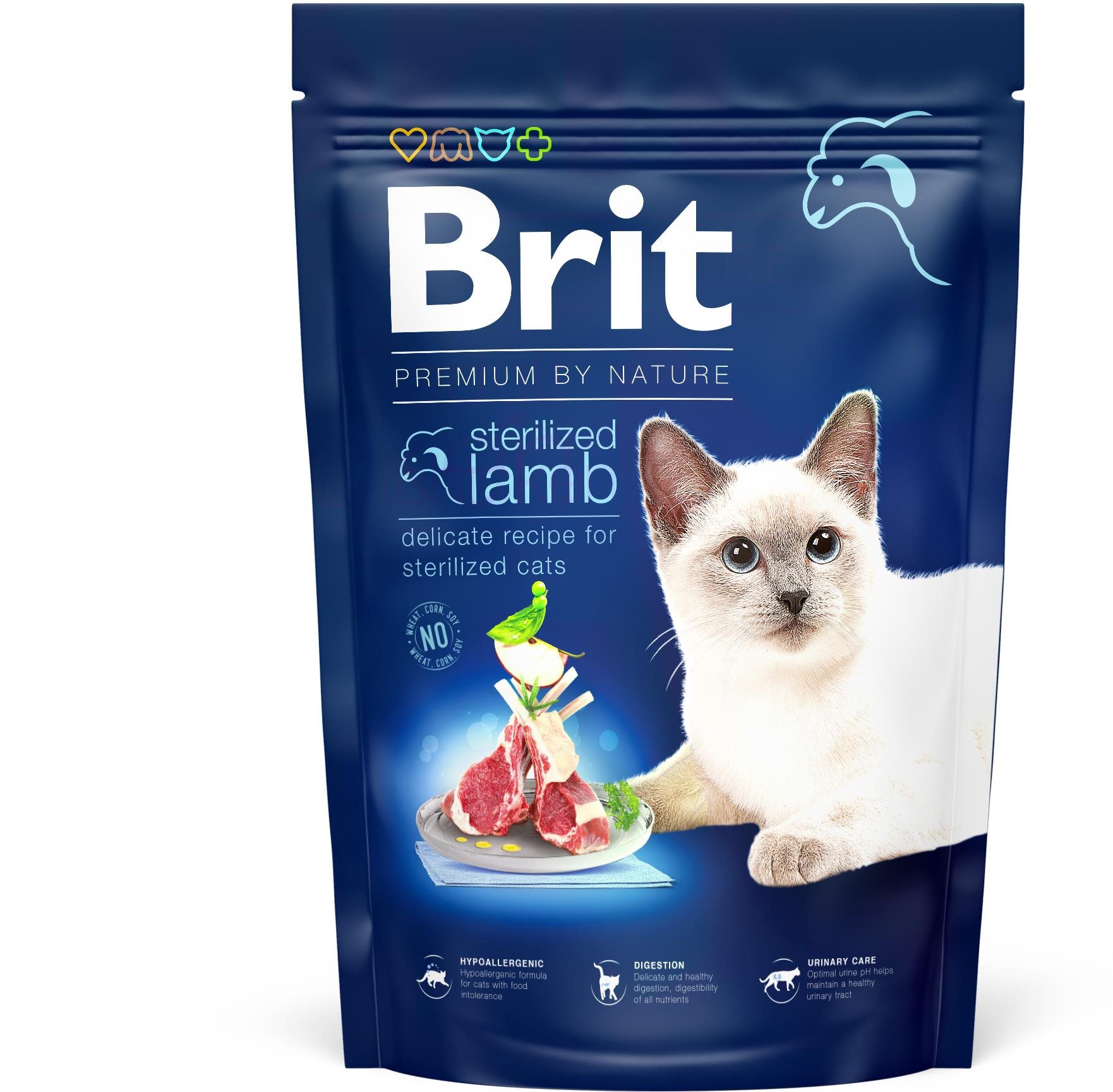 Brit Premium by Nature Cat Sterilized Lamb 1,5 kg Granule pre mačky