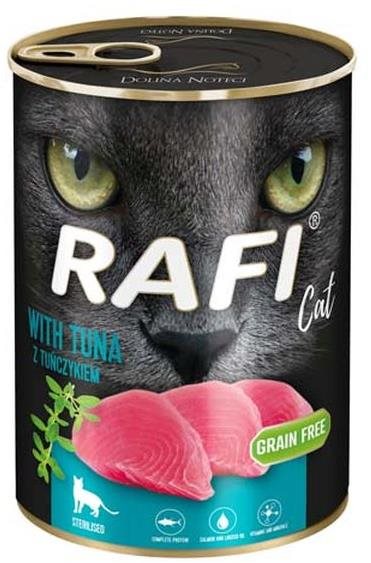 Rafi Cat Grain Free Sterilized konzerva s tuniakom 400 g Konzerva...