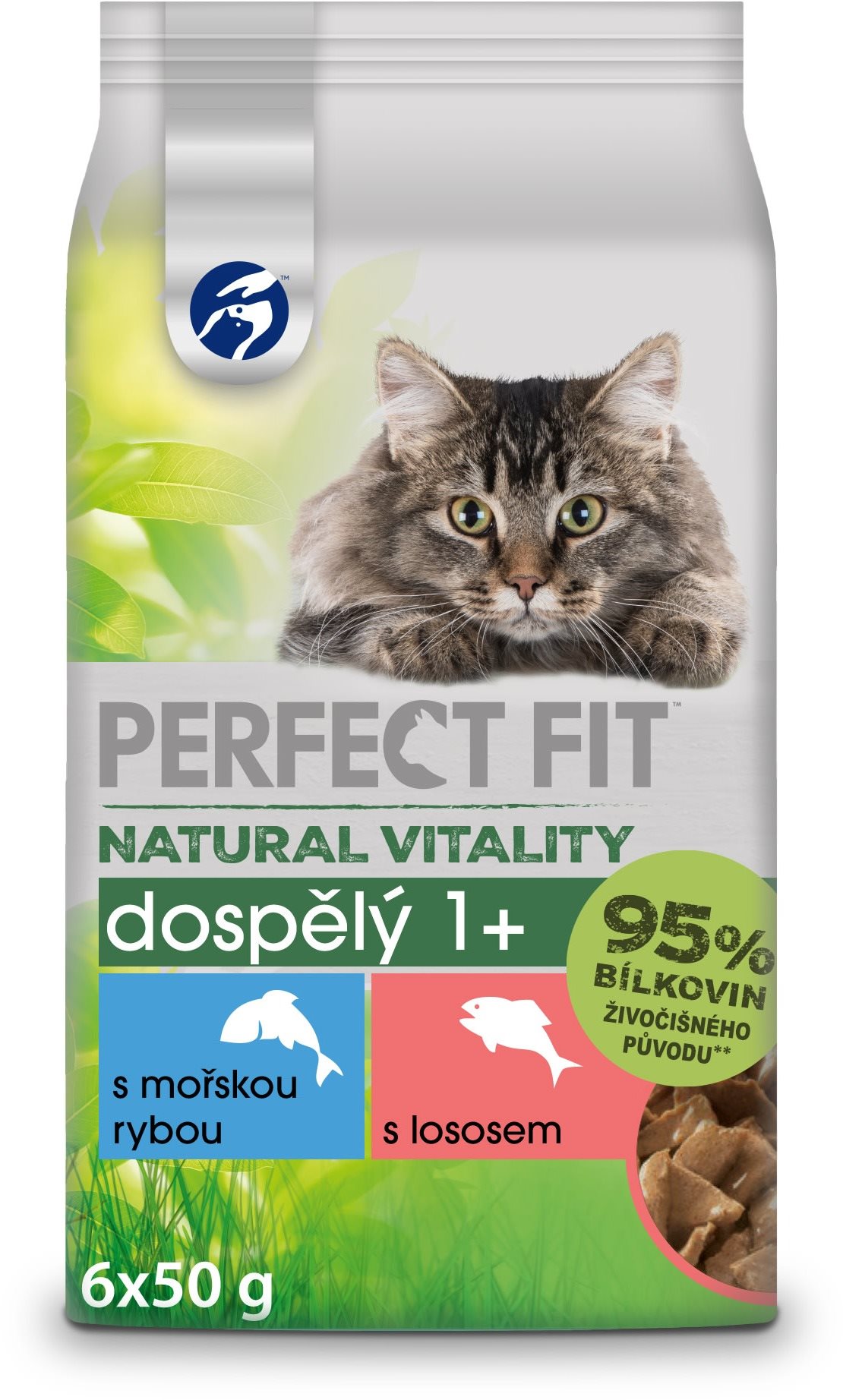 Perfect fit Natural Vitality kapsičky s morskou rybou a lososom pre...