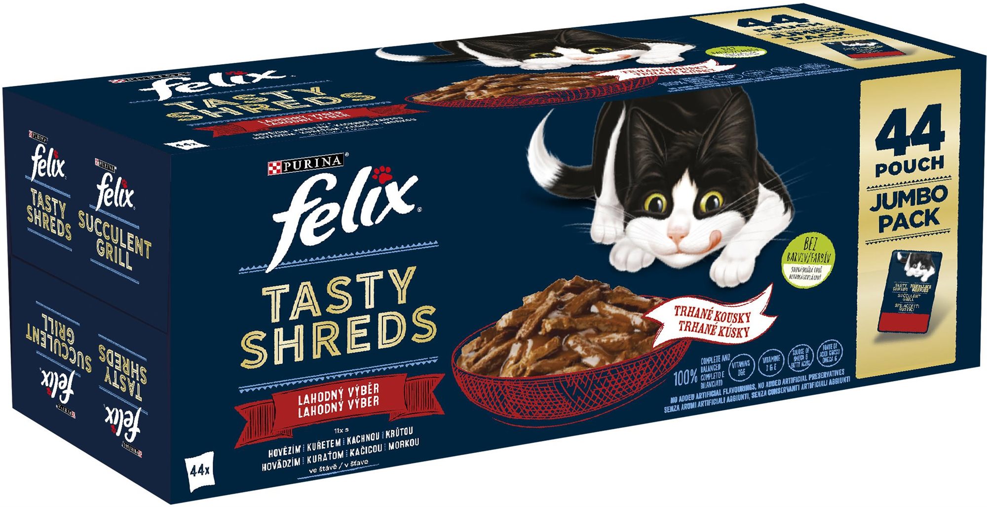 FELIX FANTASTIC Tasty Shreds multipack lahodný výber v šťave 44 ×...