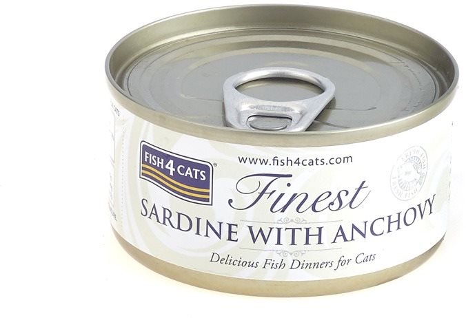 FISH4CATS Konzerva pre mačky Finest sardinka s ančovičkami 70 g...