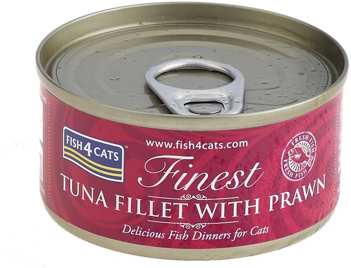 FISH4CATS Konzerva pre mačky Finest tuniak s krevetami 70 g...
