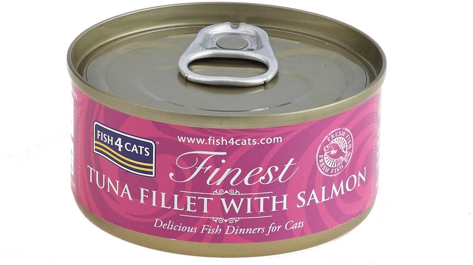 FISH4CATS Konzerva pre mačky Finest tuniak s lososom 70 g Konzerva...