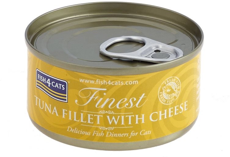 FISH4CATS Konzerva pre mačky Finest tuniak so syrom 70 g Konzerva...