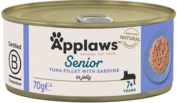 Applaws konzerva Cat Senior Tuniak a sardinka 70 g Konzerva pre mačky