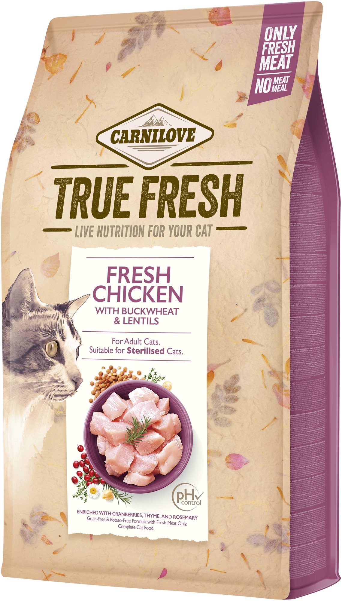 Carnilove True Fresh Cat Chicken 4,8 kg Granule pre mačky