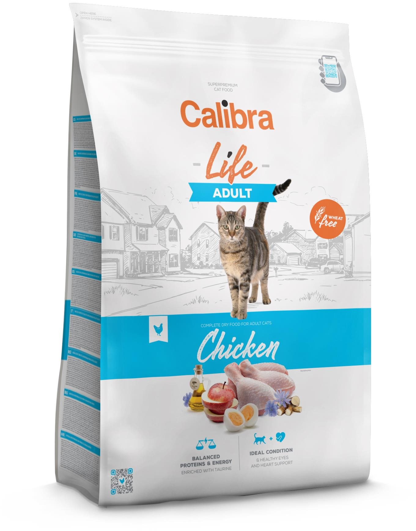 Calibra Cat Life adult chicken 1,5 kg Granule pre mačky