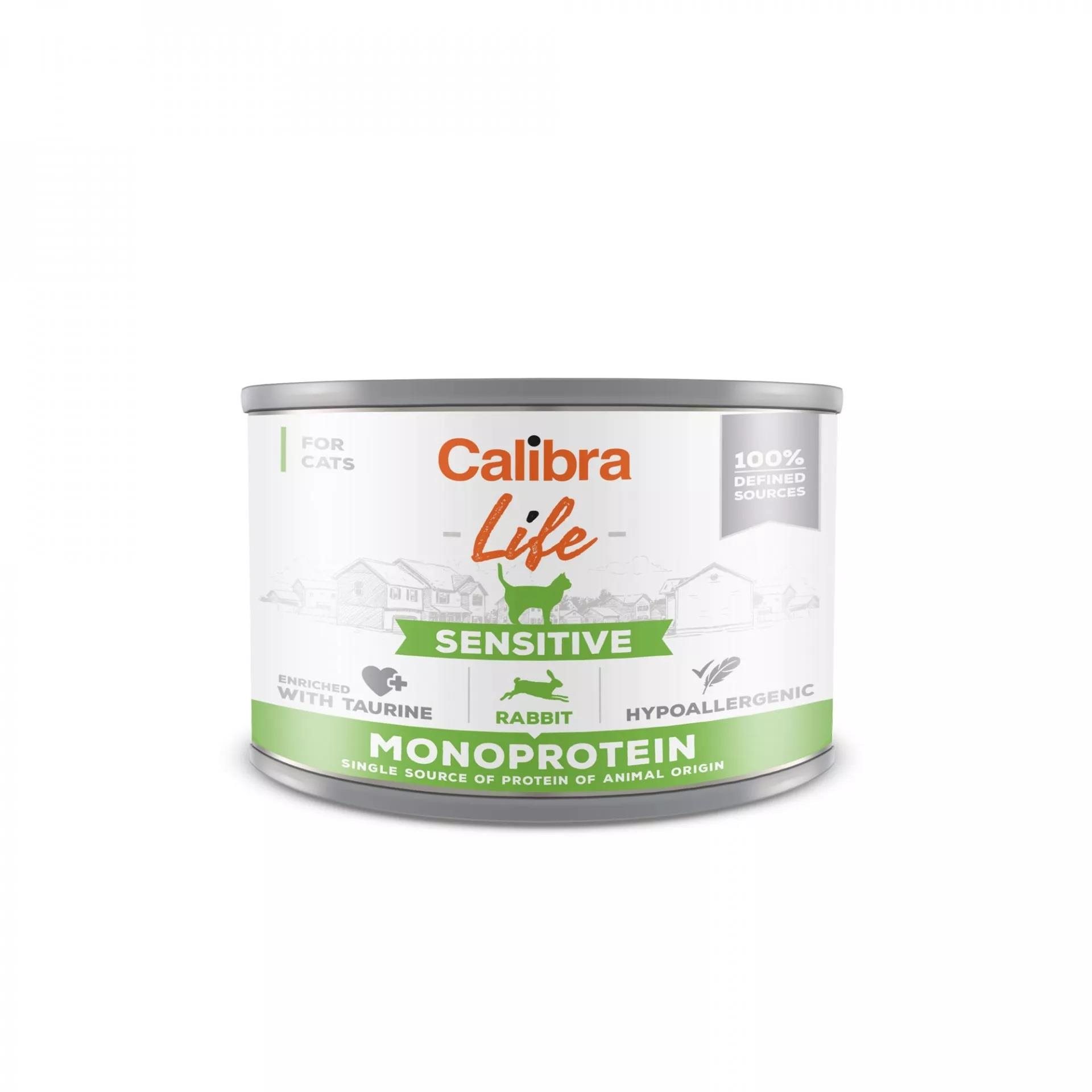 Calibra Cat Life  konzerva sensitive rabbit 200 g Konzerva pre mačky