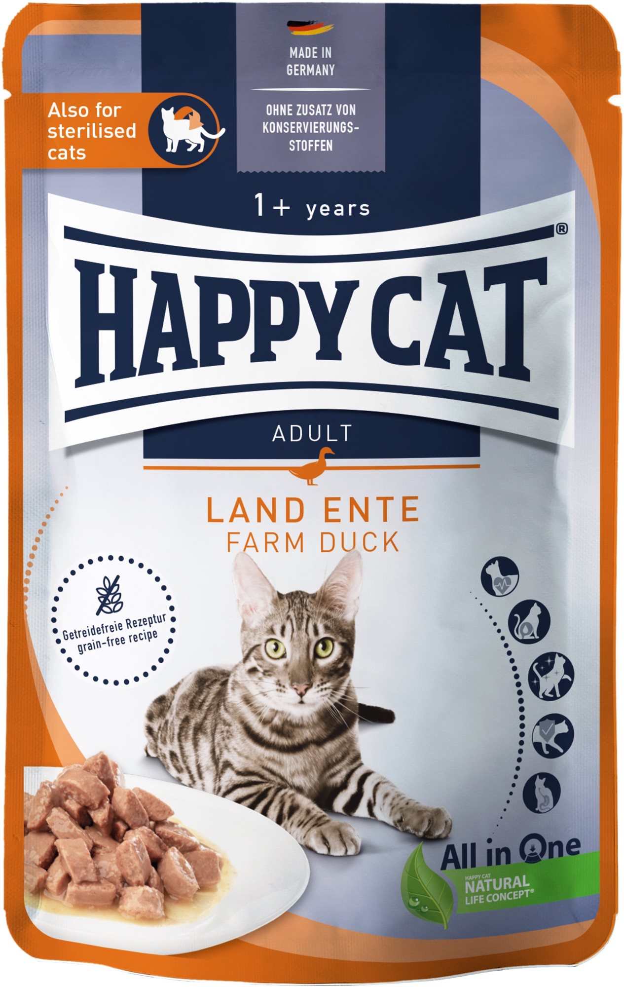 Happy Cat Kapsička Culinary MIS Land-Ente 85 g Kapsička pre mačky