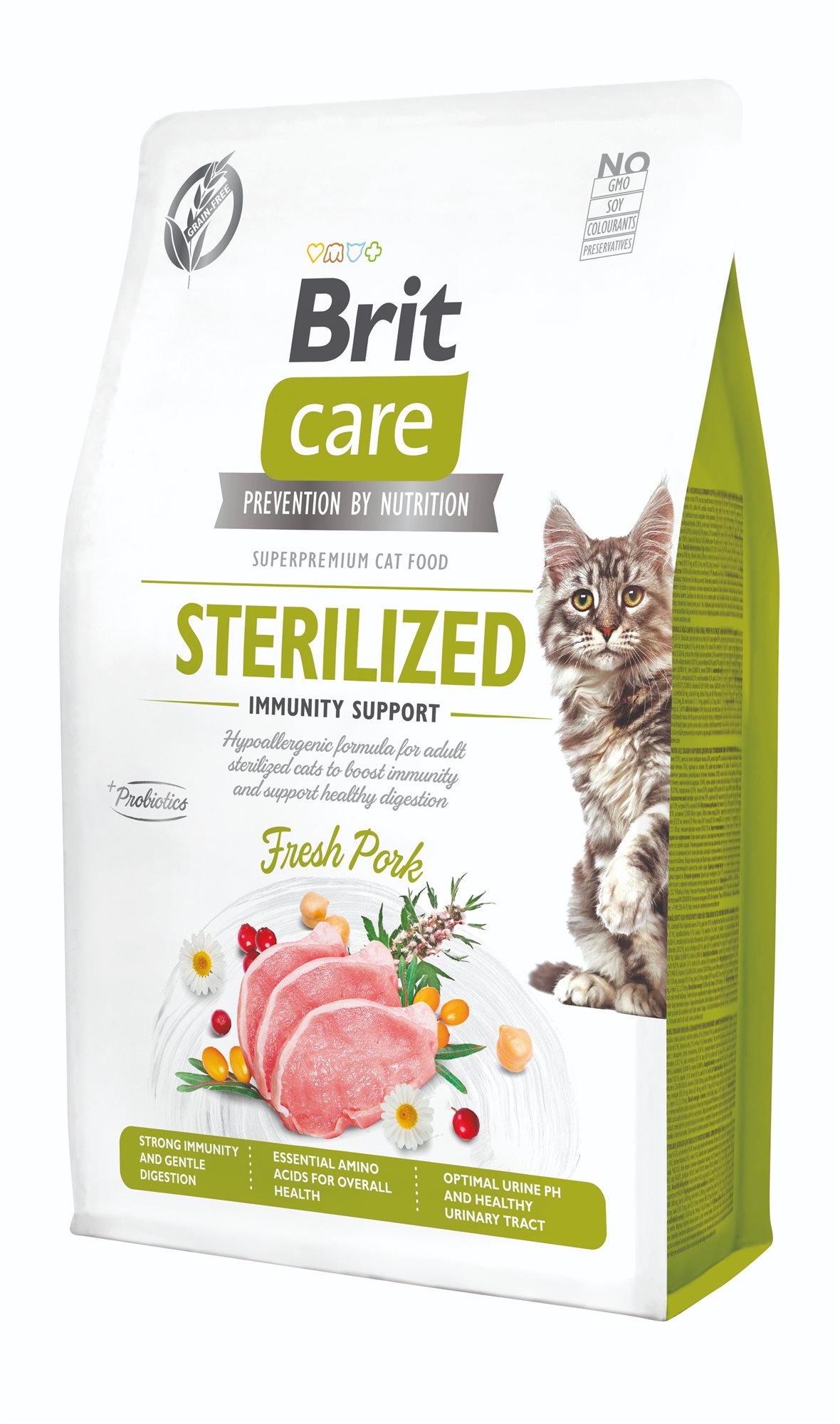 Brit Care Cat Grain-Free Sterilized Immunity Support 2 kg Granule...