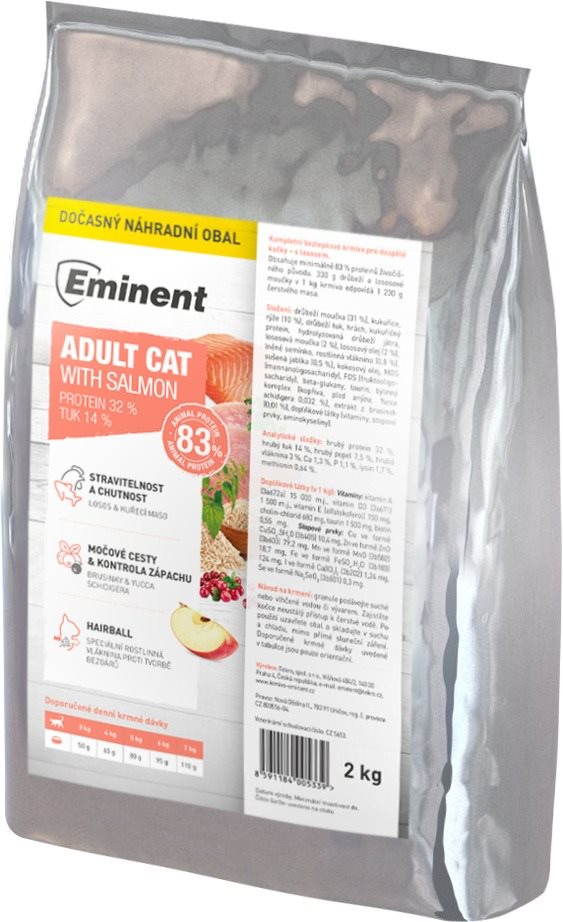 Eminent Adult Cat – Salmon High Premium  2 kg Granule pre mačky