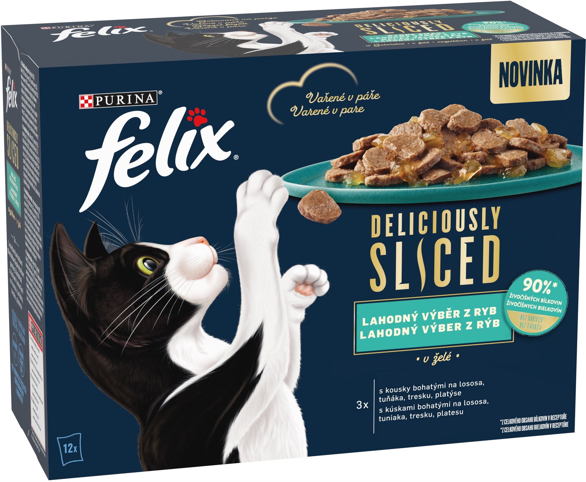 Felix deliciously sliced Tasty Shreds multipack losos, treska a...