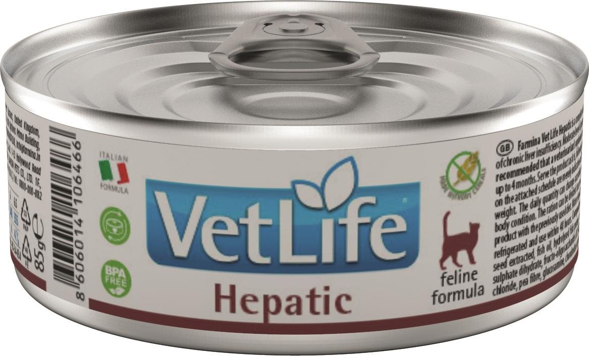 Vet Life Natural Cat konzerva Hepatic 85 g Diétna konzerva pre mačky