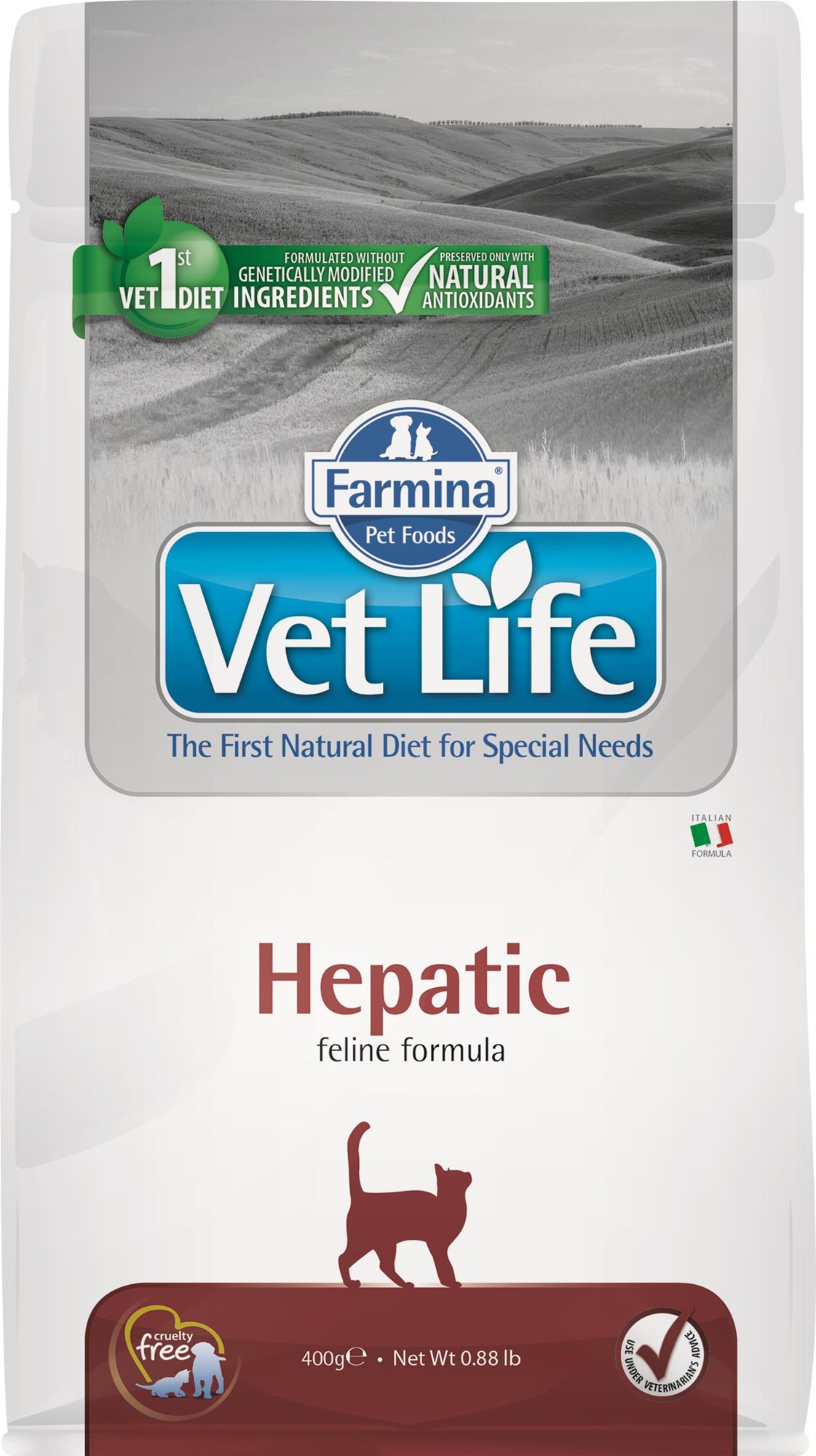 Vet Life Natural CAT Hepatic 400 g Diétne granule pre mačky
