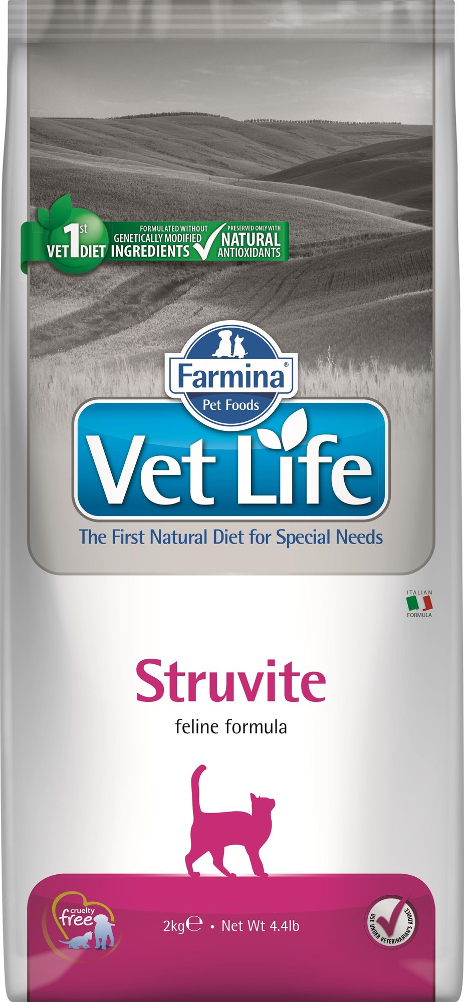 Vet Life Natural CAT Struvite 2 kg Diétne granule pre mačky