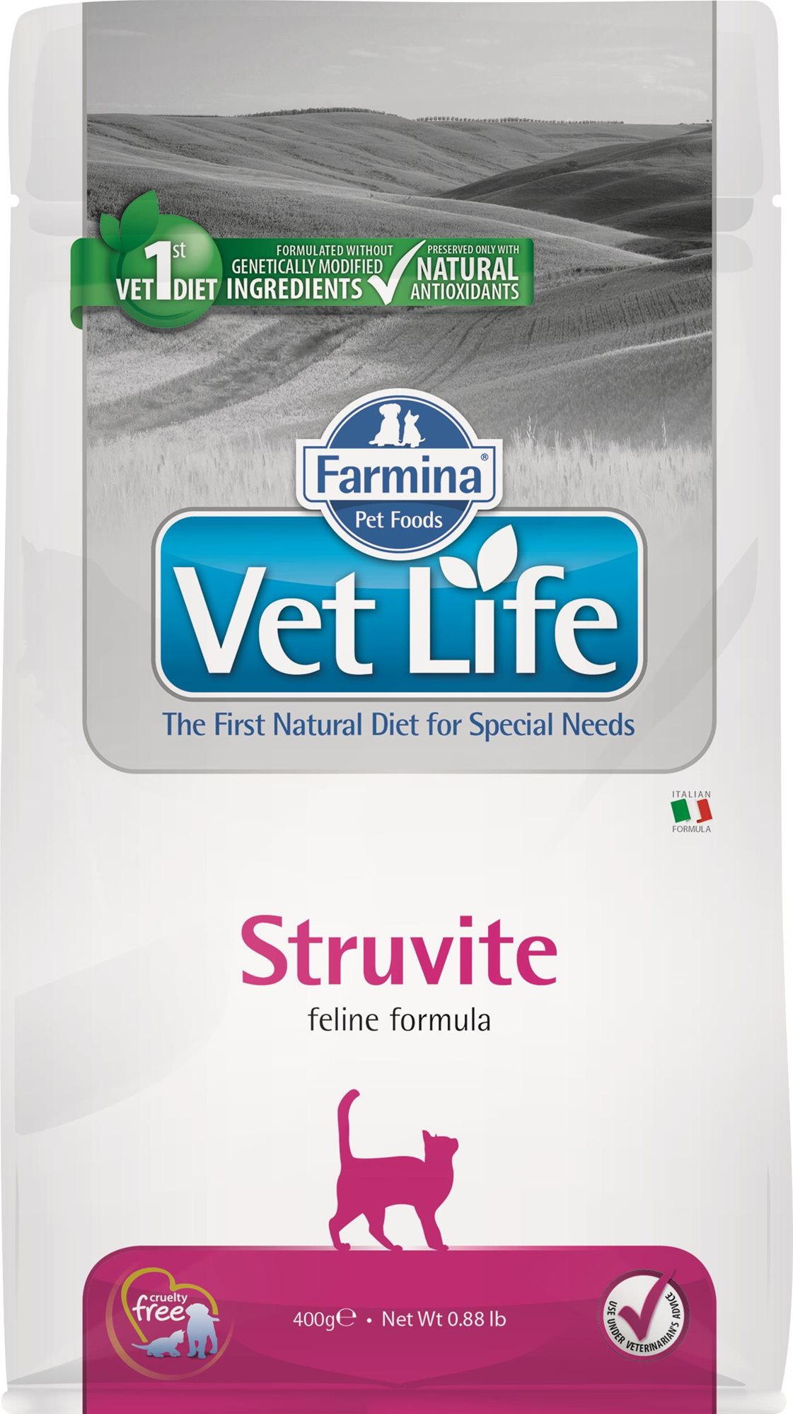 Vet Life Natural CAT Struvite 400 g Diétne granule pre mačky