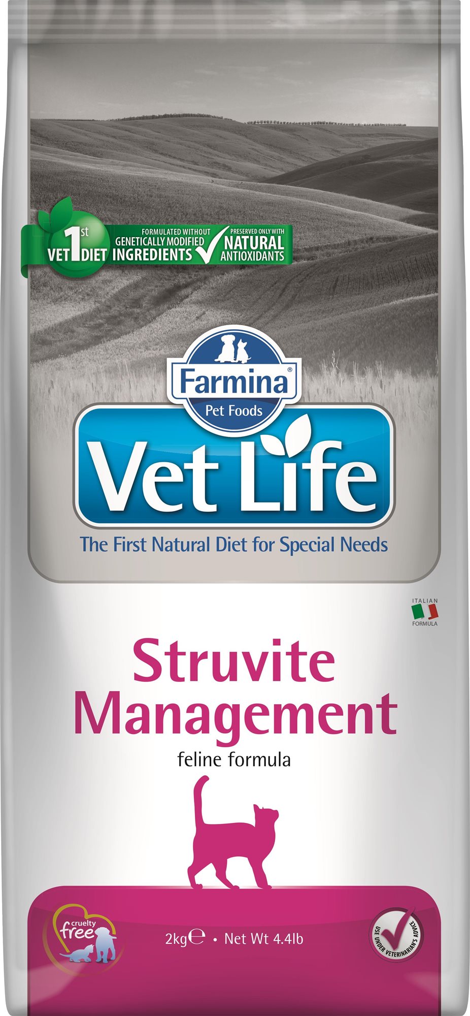 Vet Life Natural CAT Struvite Management 2 kg Diétne granule pre...