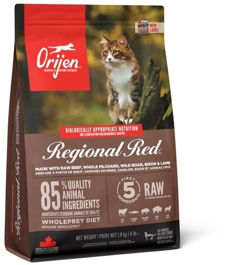 Orijen Regional Red Cat 1,8 kg Granule pre mačky
