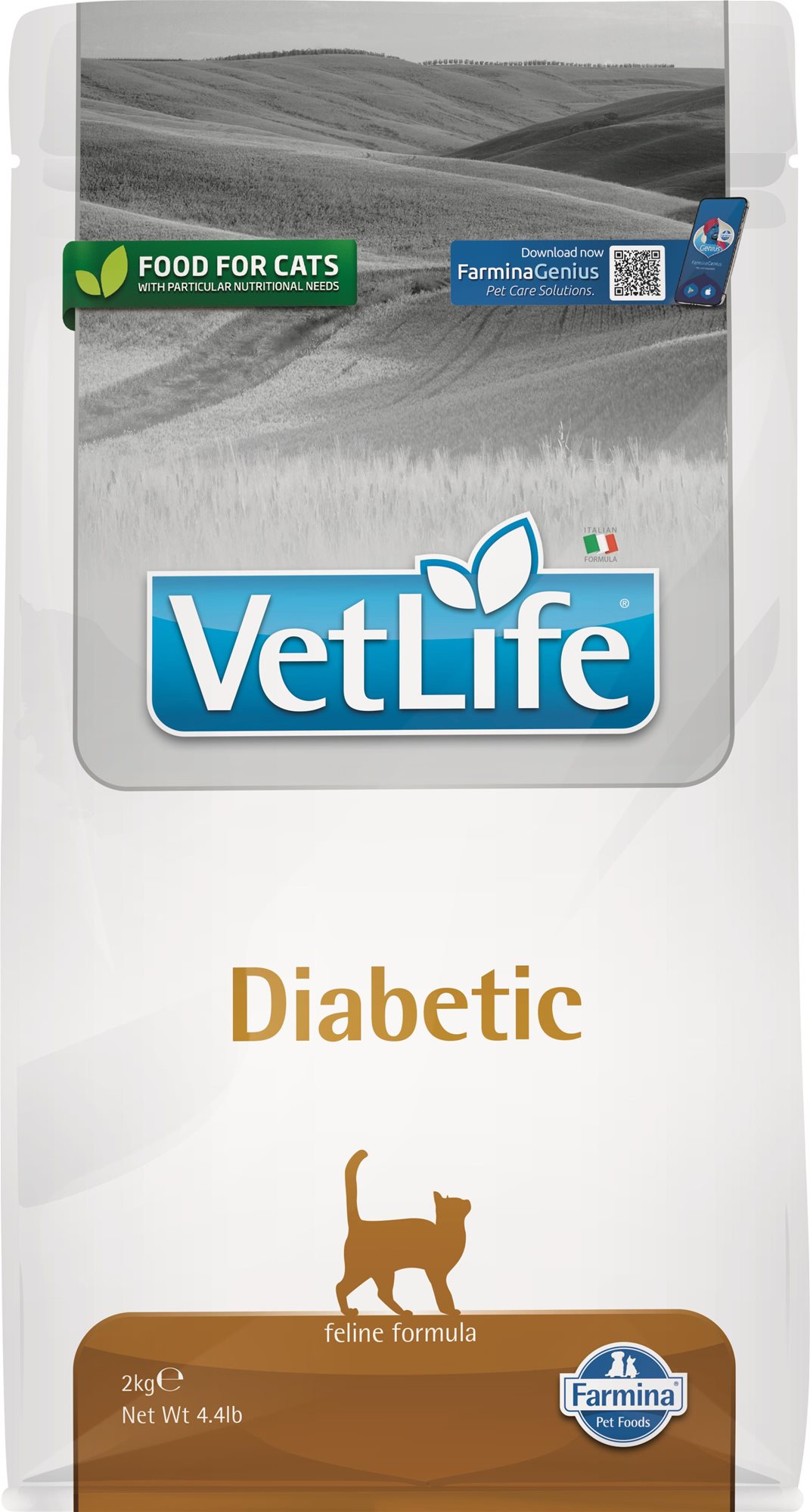Vet Life Natural Cat Diabetic 2 kg Diétne granule pre mačky