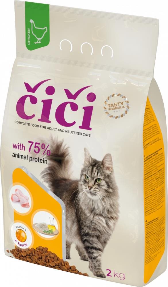 ČIČI granuly pre mačky s kuracím 2 kg Granule pre mačky