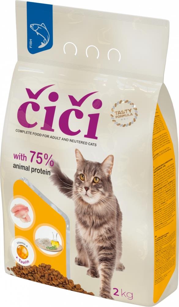 ČIČI granuly pre mačky s rybou 2 kg Granule pre mačky