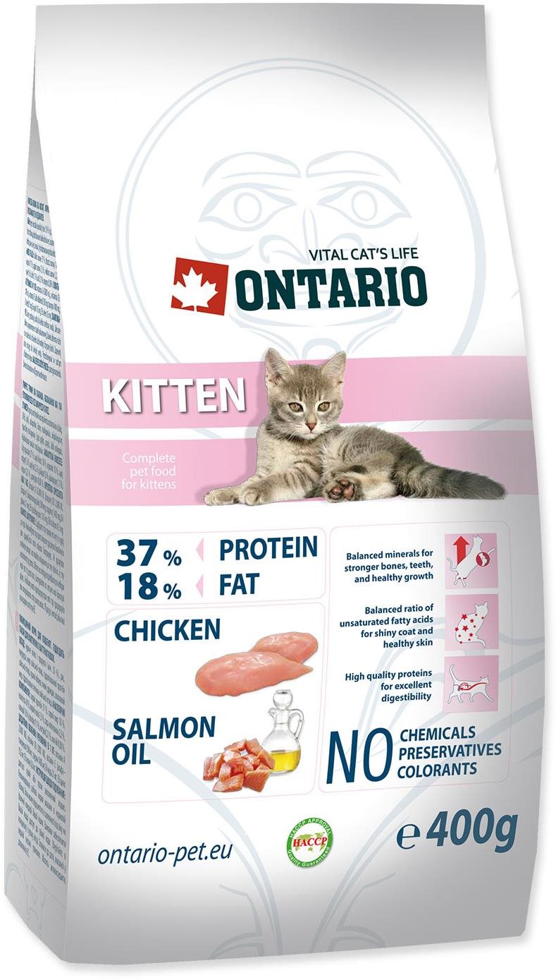 Ontario Kitten 0,4 kg Granule pre mačiatka
