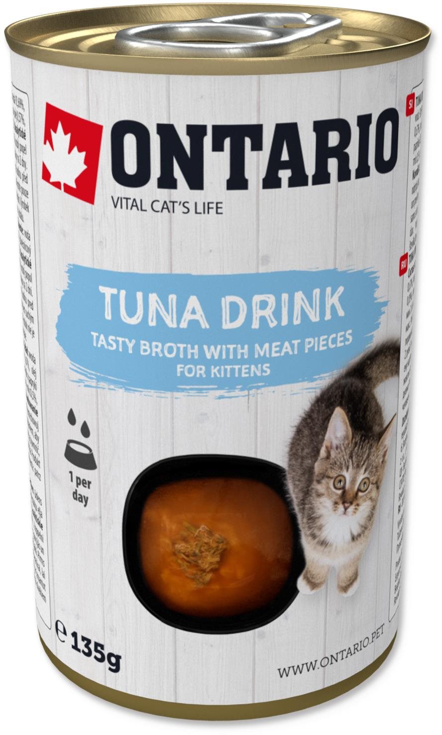 Ontario Drink Kitten tuniak 135 g Polievka pre mačky