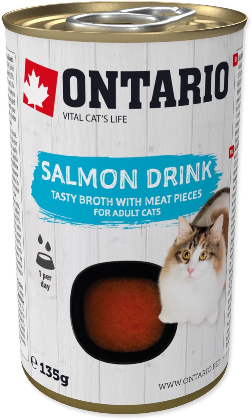 Ontario Drink losos 135 g Polievka pre mačky