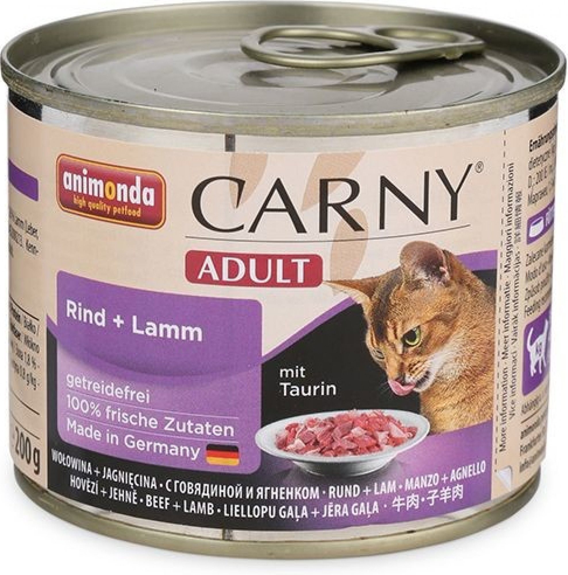 Animonda konzerva pre mačky Carny Adult hovädzie, jahňacie 200 g...