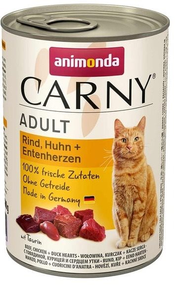 Animonda konzerva pre mačky Carny Adult hovädzie, kura, kačacie...