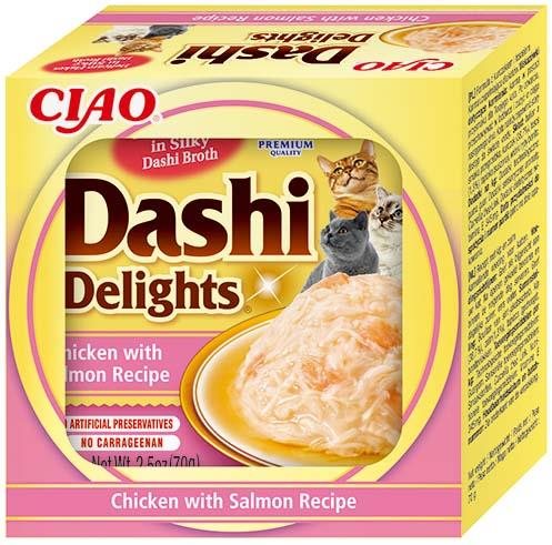 Ciao Dashi Delights kura s lososom 70 g Vanička pre mačky