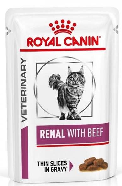 Royal Canin VD Cat kaps. Renal with beef 12× 85 g Diétne kapsičky...